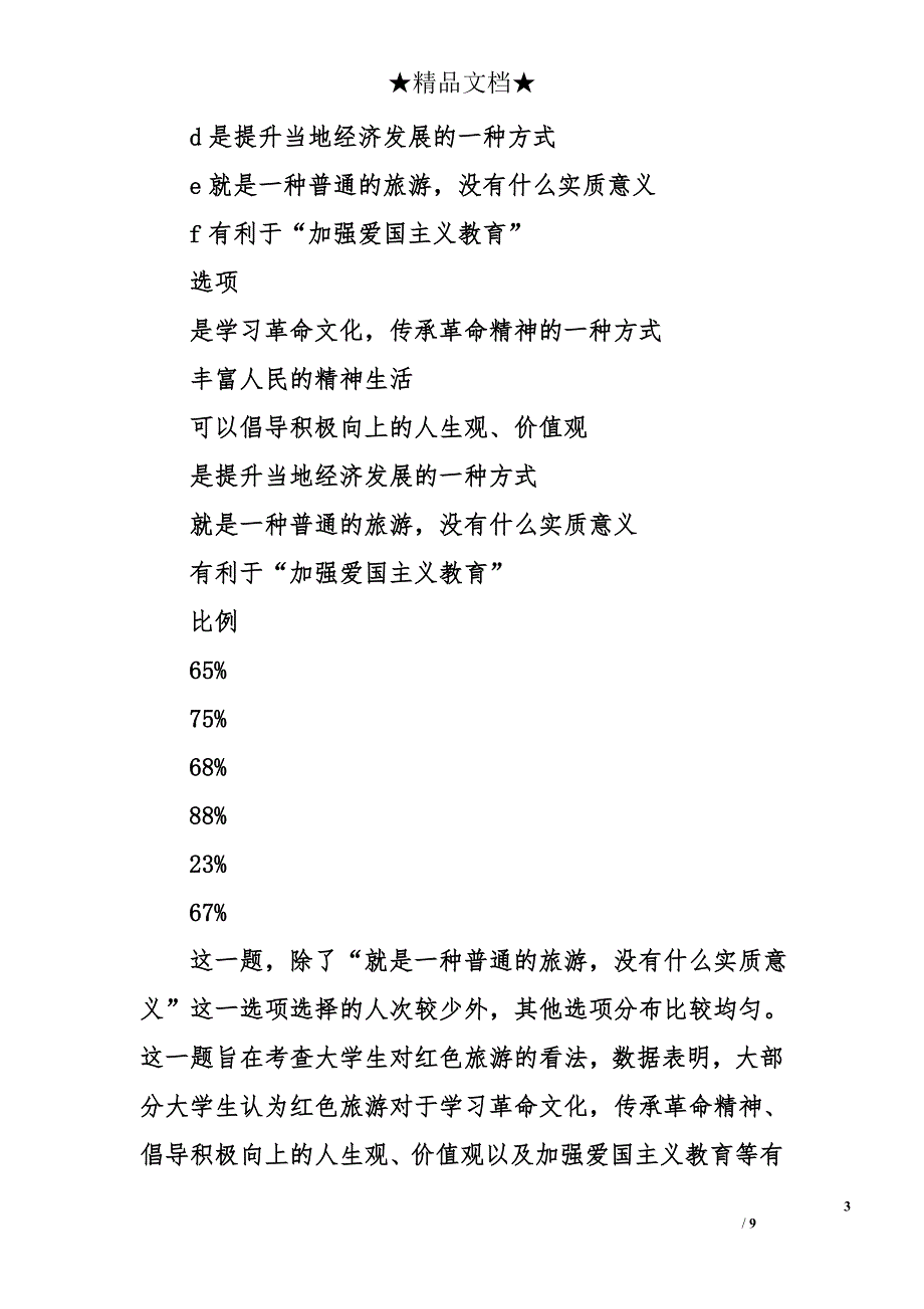 大学生对红色文化认同感调查报告_第3页