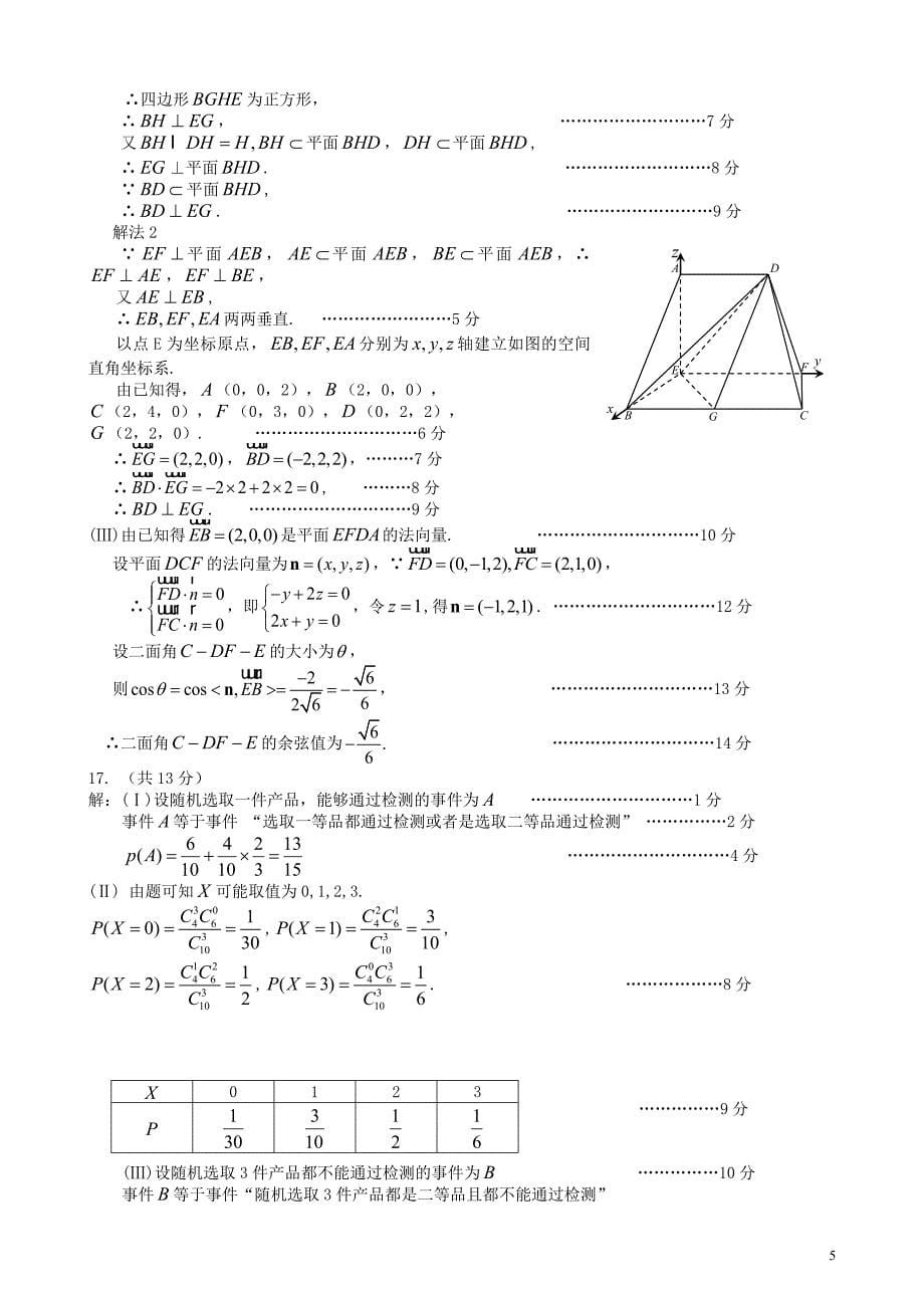 高考冲刺卷数 学10_第5页