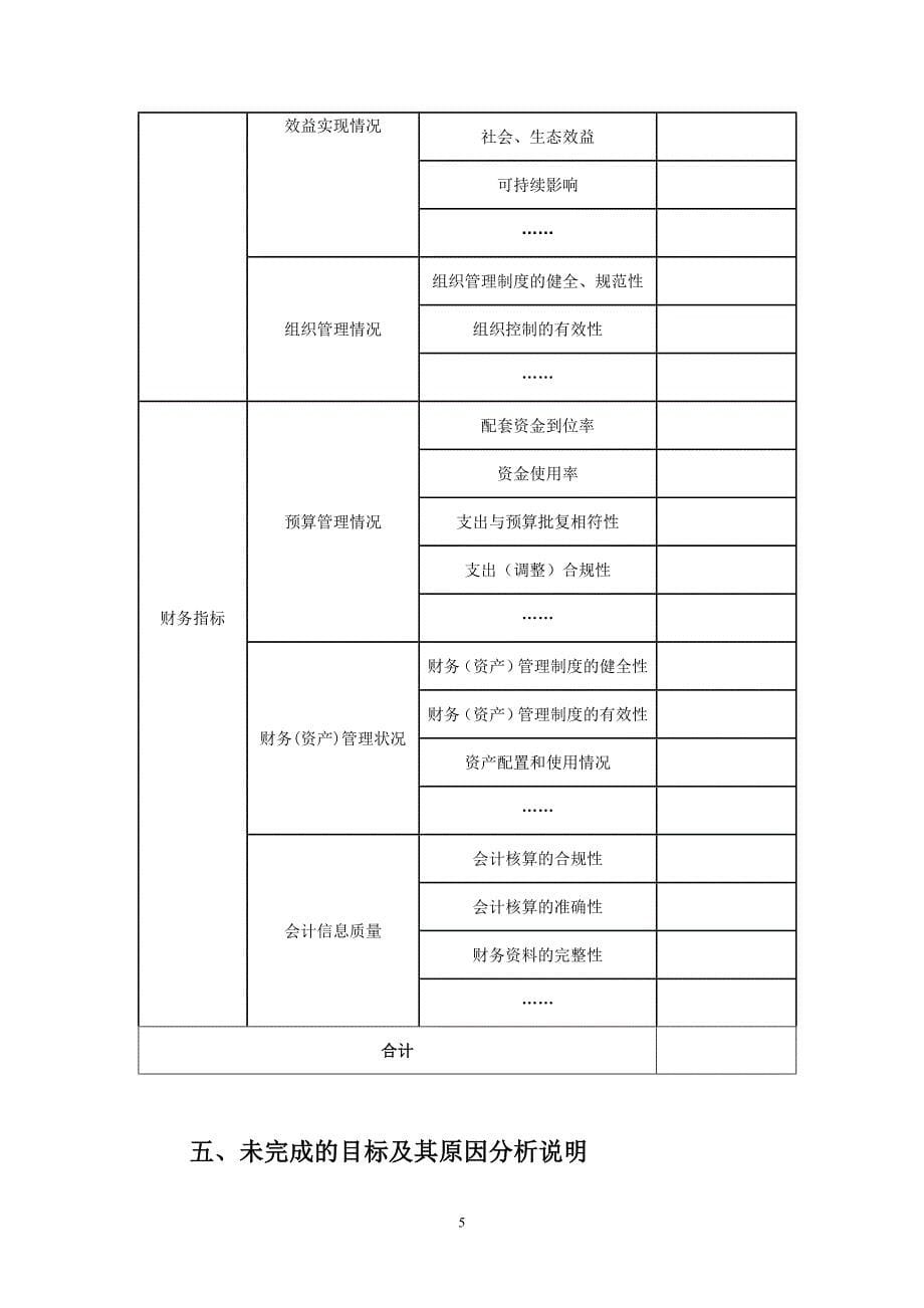 北京市市级部门预算支出绩效报告(范本)_第5页