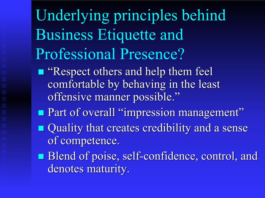 Business Etiquette presentation - topics and body_第3页