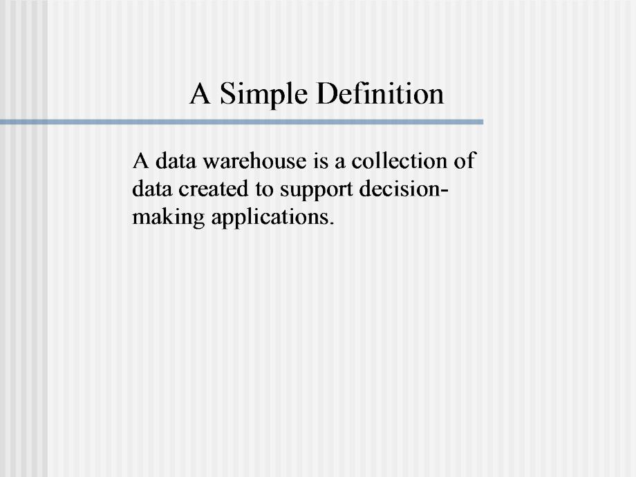 数据仓库讲义之Recent Developments in Data Warehousing_第4页