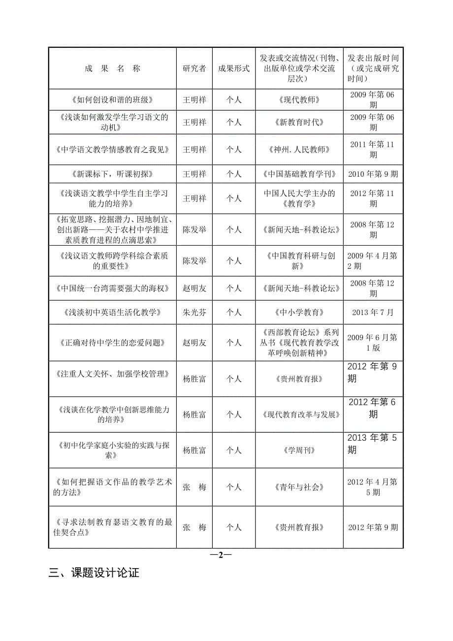 玉华中学课题申报材料_第5页