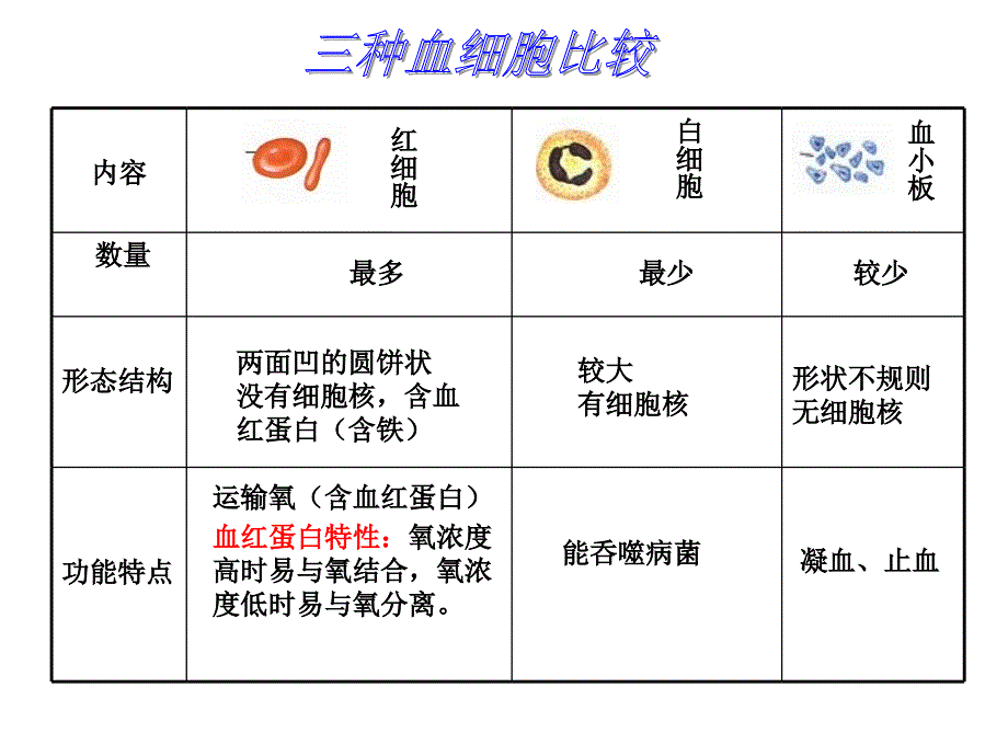 人体内物质的运输复习课2_第4页