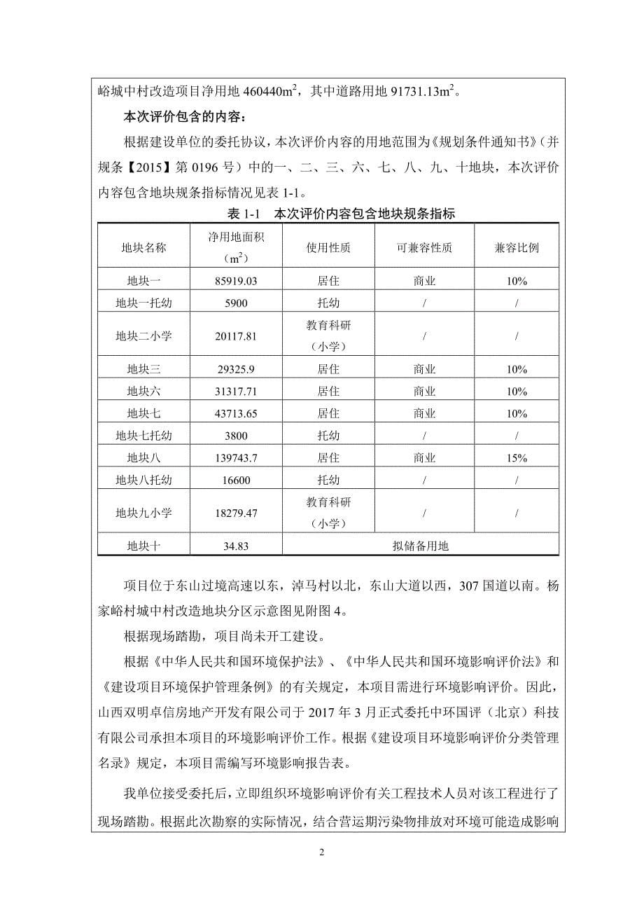 山西省太原市太原市杨家峪城中村改造项目(第一批133)一、二、三、六、七、八、九、十号地块建设项目环境影响报告表1_第5页