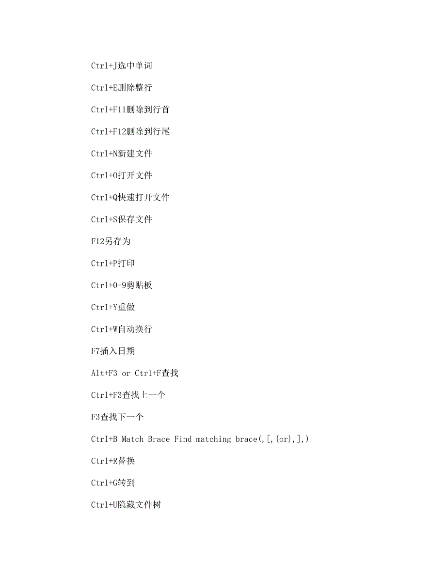 UE快捷键_第2页