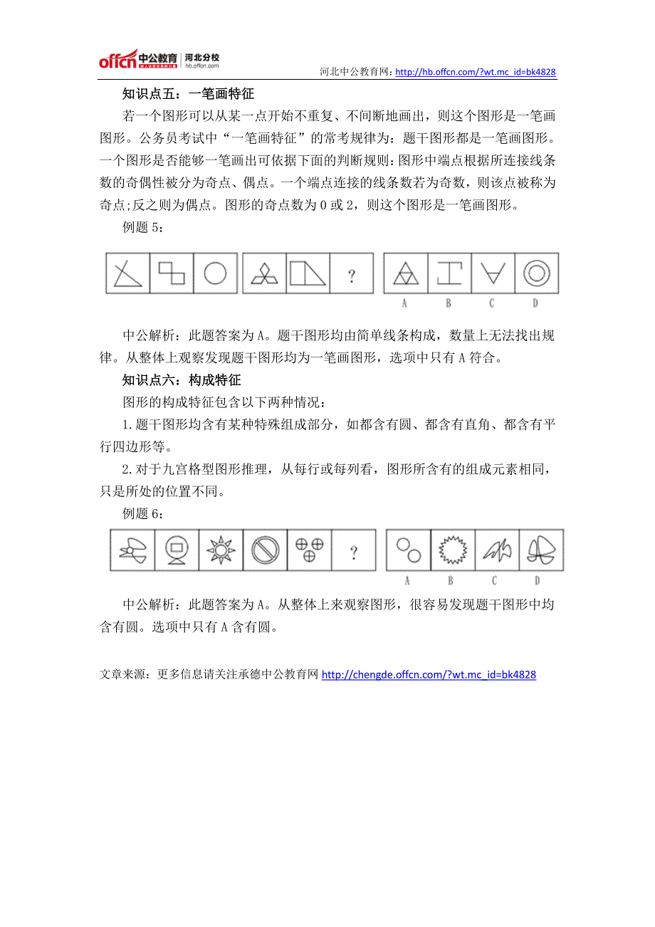 2015河北公务员考试行测备考：特征型图形推理六大常考点_第3页