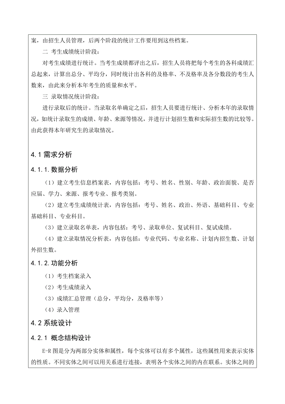 数据库课程设计---研究生招生信息管理系统_第4页