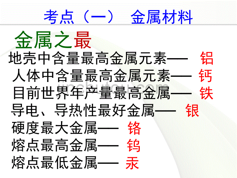 PPT-专题复习金属和金属材料_第3页