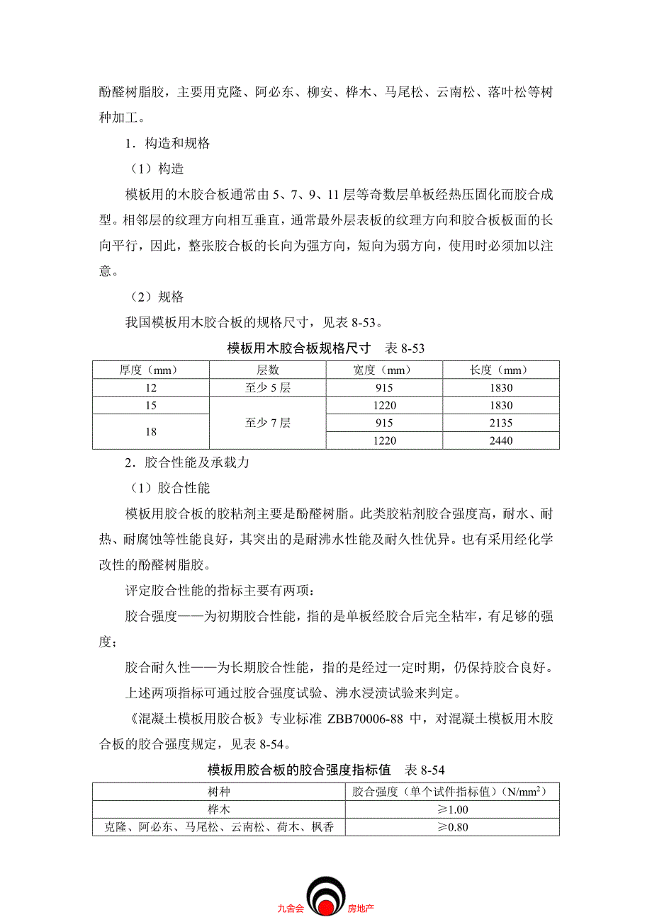 施工工艺九舍会_模板工程_胶合板模板_第2页