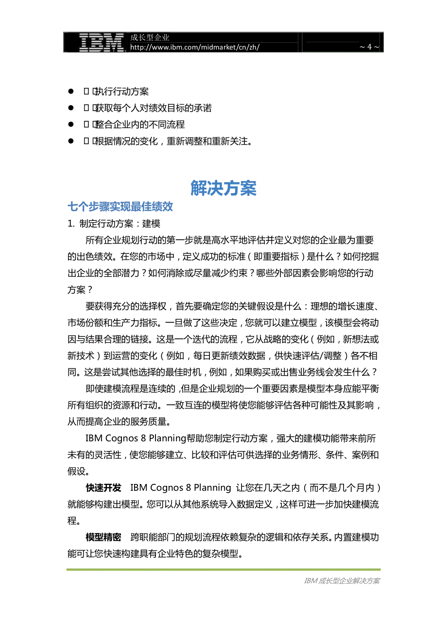 IBM cognos企业规划白皮书_第4页