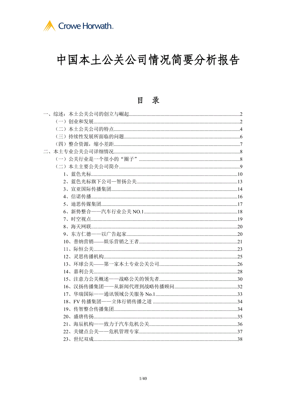 中国本土公关公司情况简要分析报告_第1页