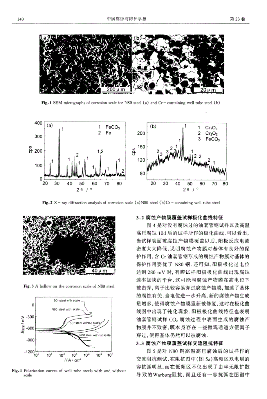 腐蚀产物膜覆盖条件下油套管钢co2腐蚀电化学特征_第2页