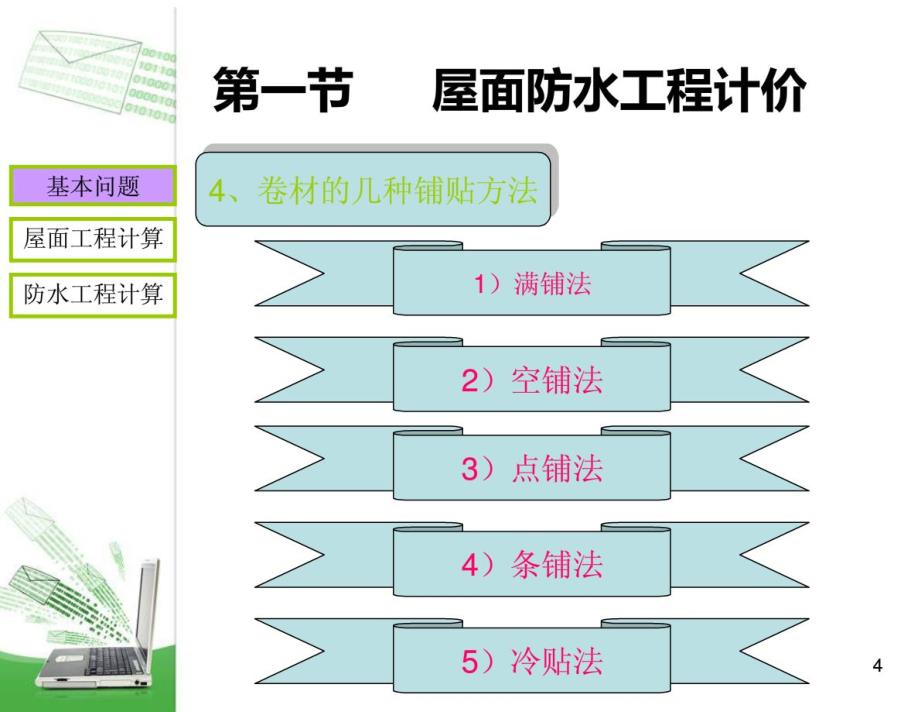 工程造价第六章屋面防水及保温工程计价_第4页