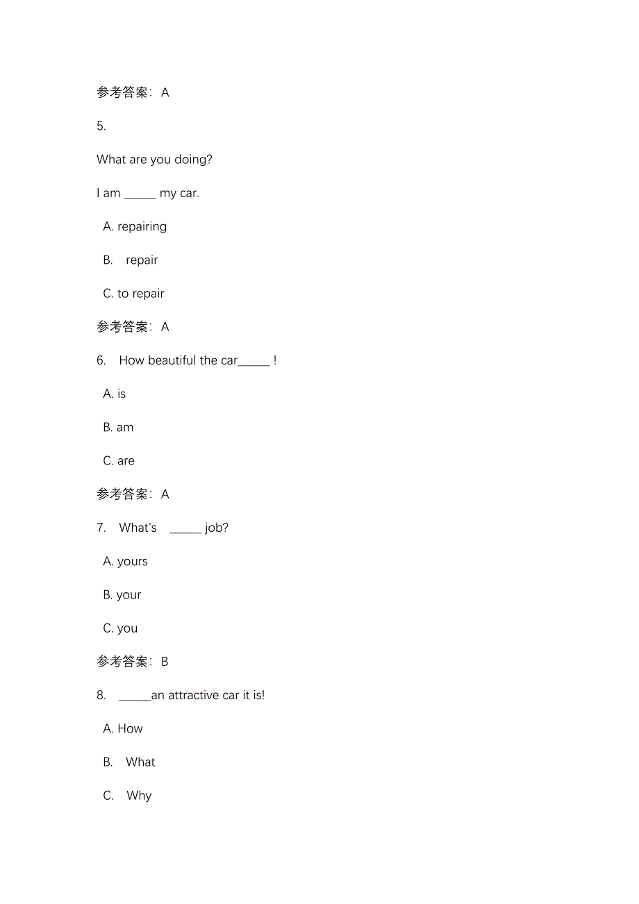 重庆广播电视大学汽车实用英语（专科）任务1_0001(课程号：5126020)参考资料_第2页