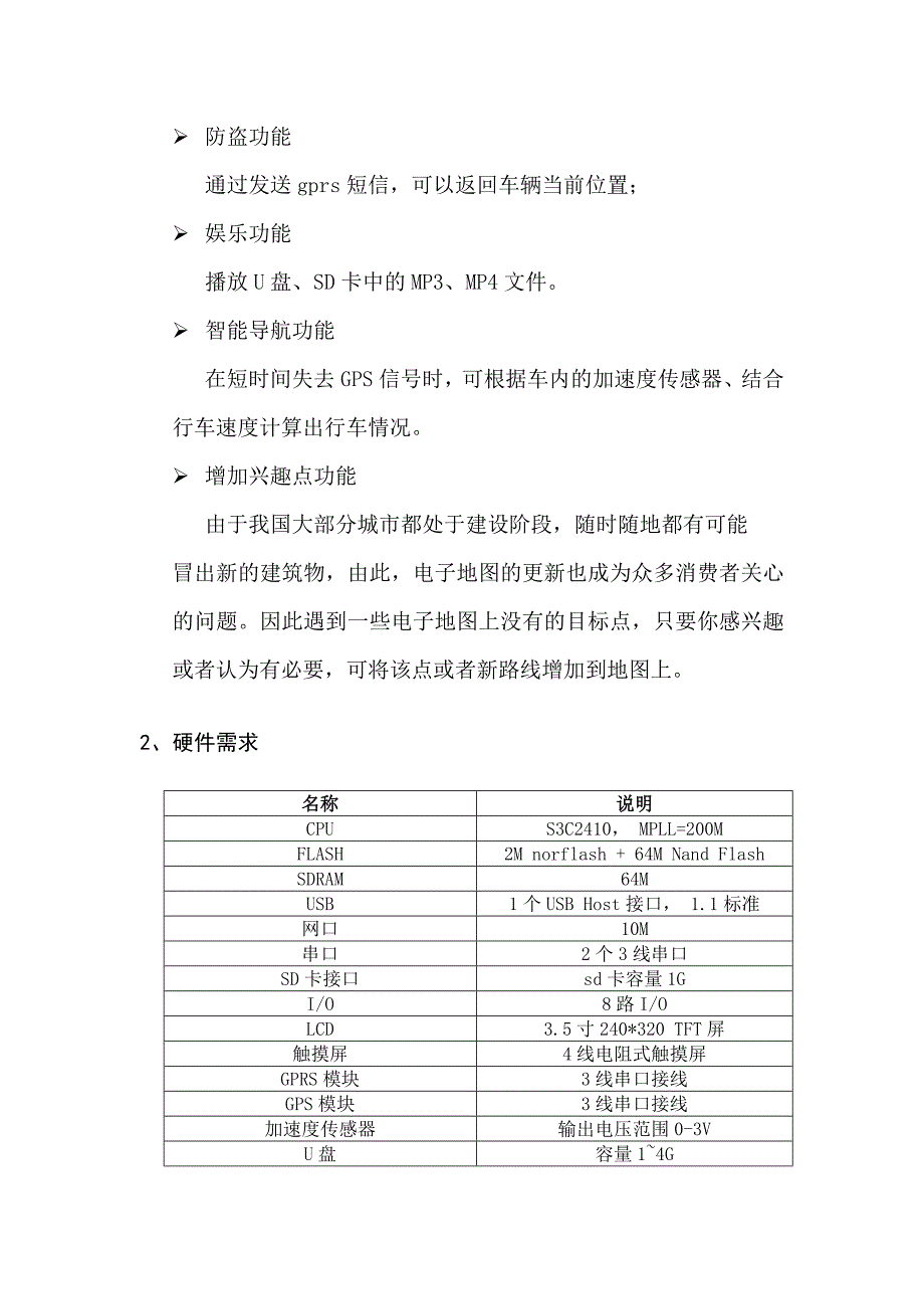 车载导航系统项目介绍_第2页