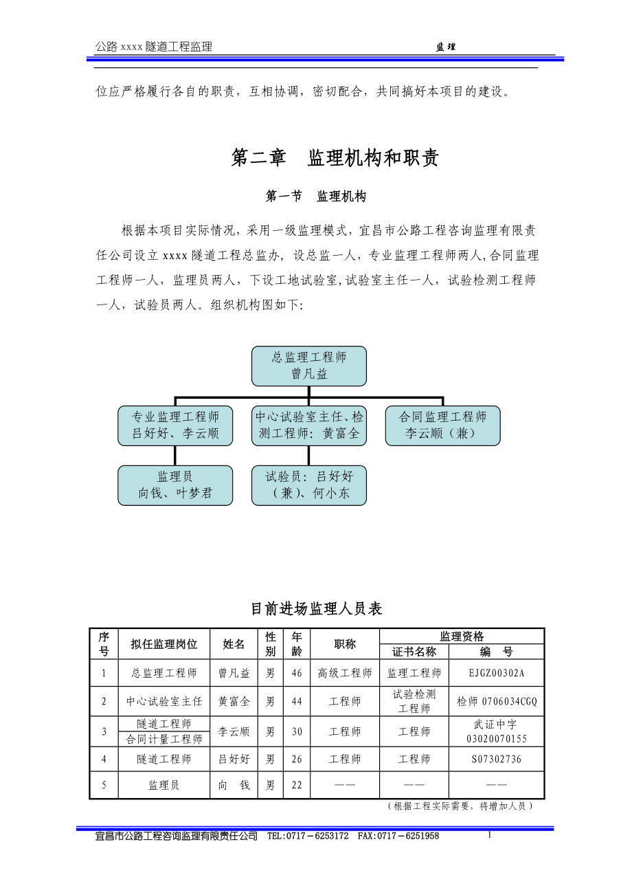 公路隧道工程监理实施细则_第2页