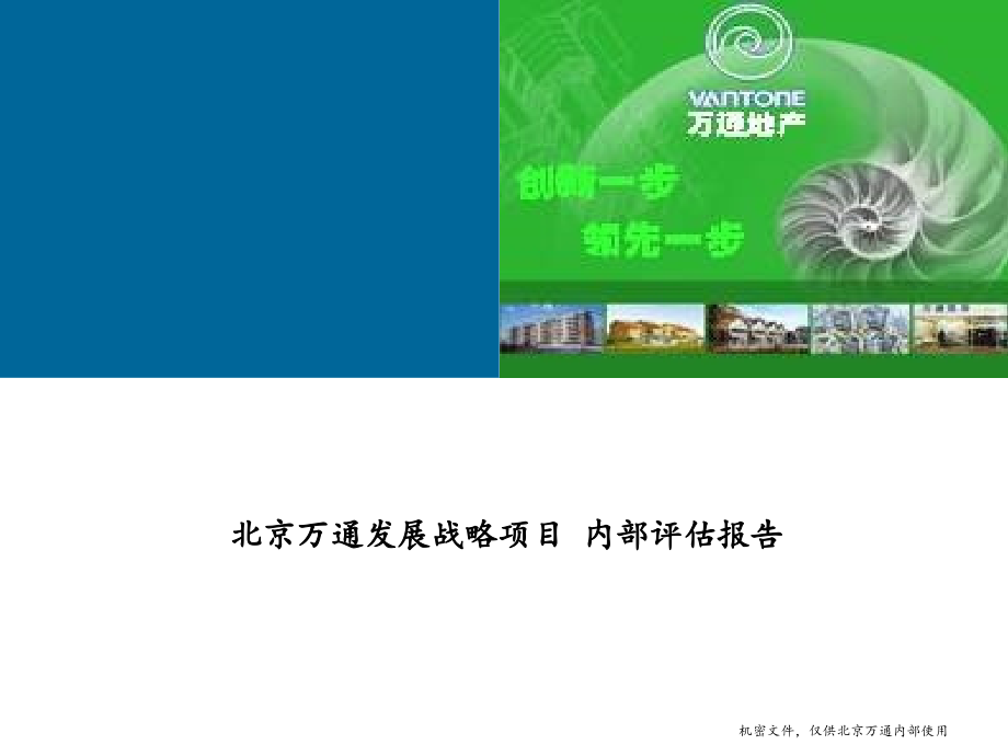 北京万通发展战略项目 内部评估报告_第1页