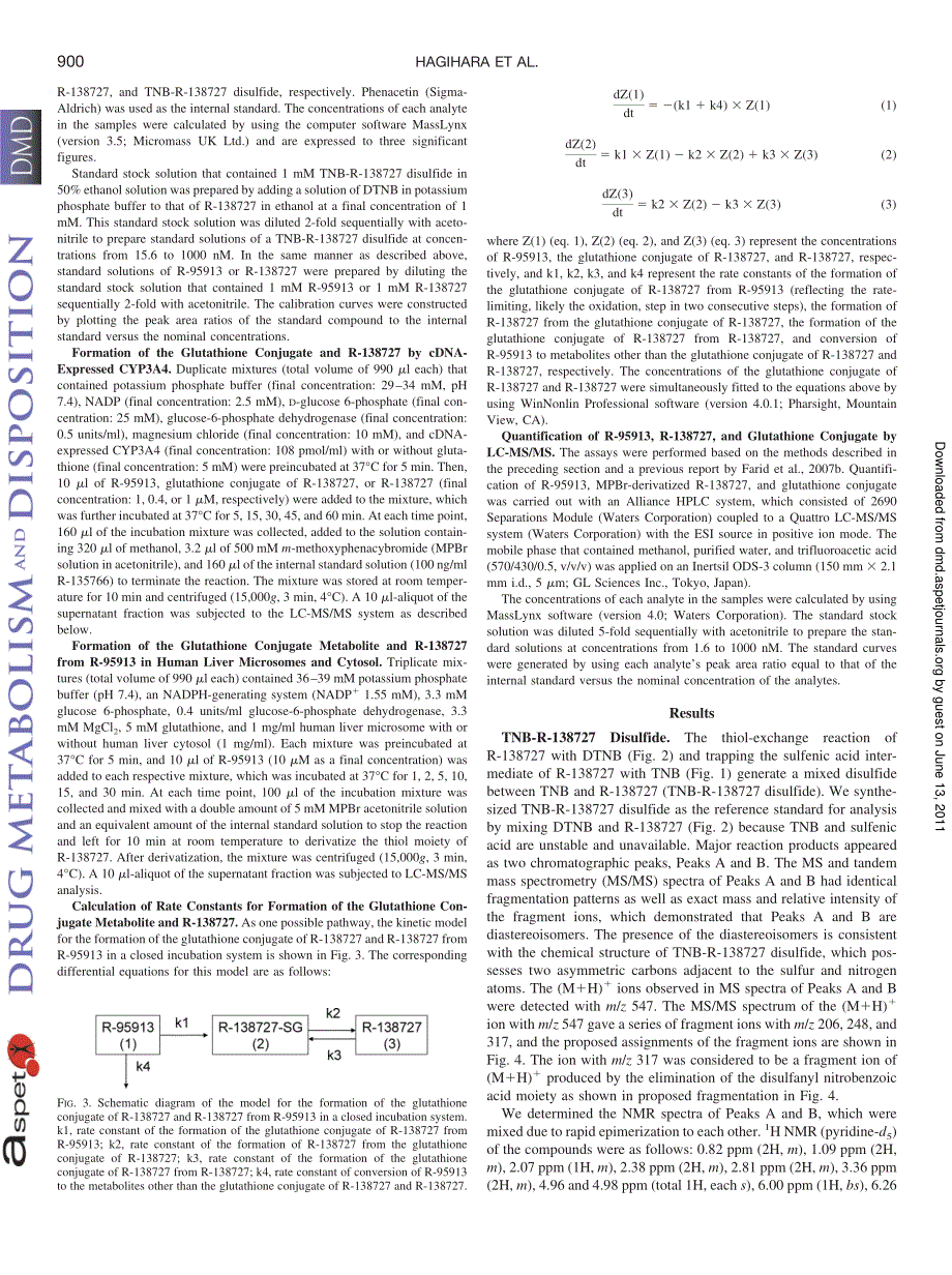 普拉格雷的生物转化,新型噻吩吡啶类抗血小板制剂,药理活性的代谢产物_第3页