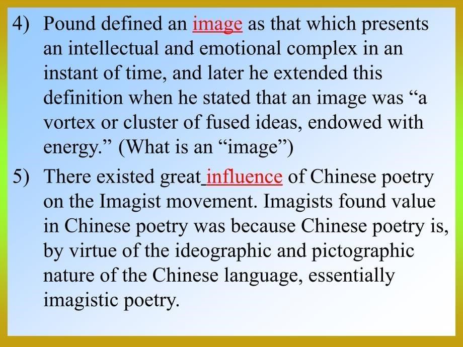 英语专业考研 常耀信版 美国文学简史 imagism_第5页