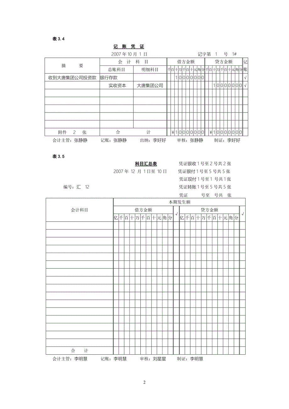 〈记账凭证〉格式_第2页