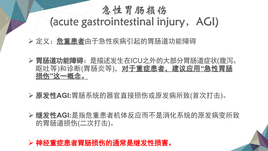 神经重症患者急性胃肠损伤的处理 PPT_第3页