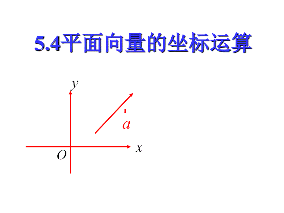 向量的坐标表示和计算_第1页