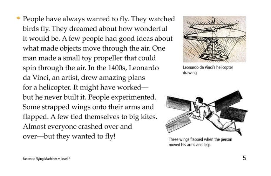英语阅读读本-Fantastic Flying Machines_第5页