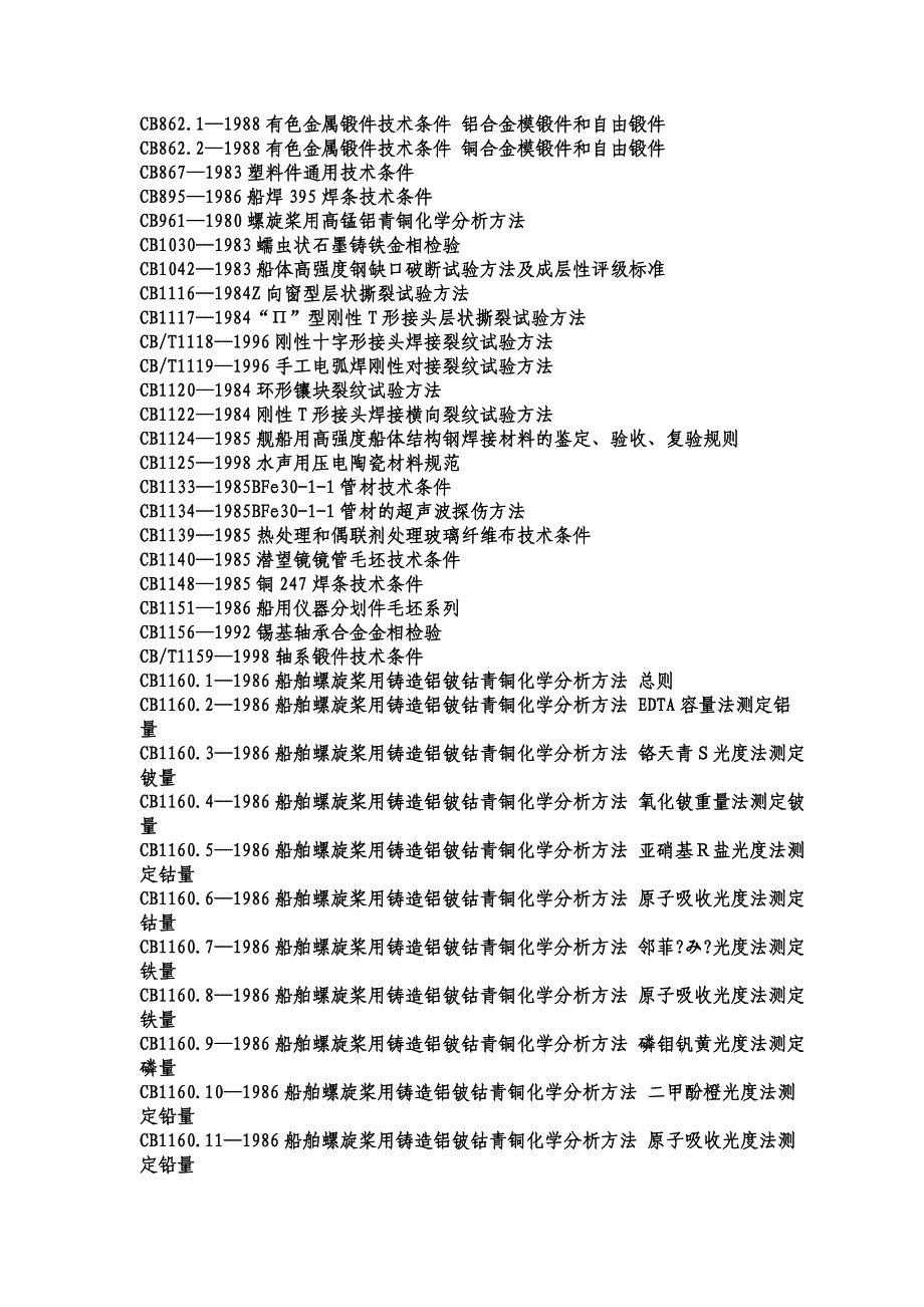 CB 船舶标准目录_第3页