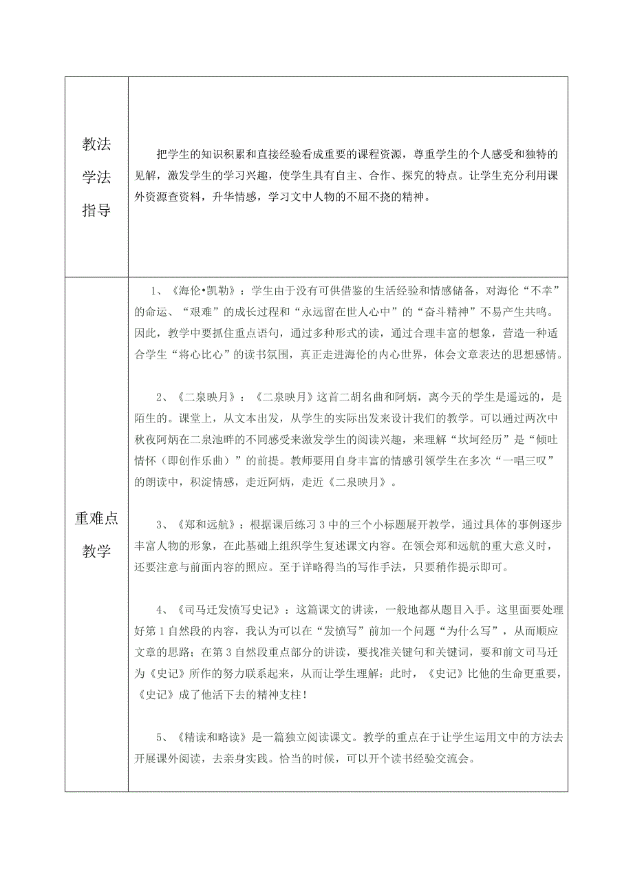 苏教版五下语文第三单元集体备课_第2页