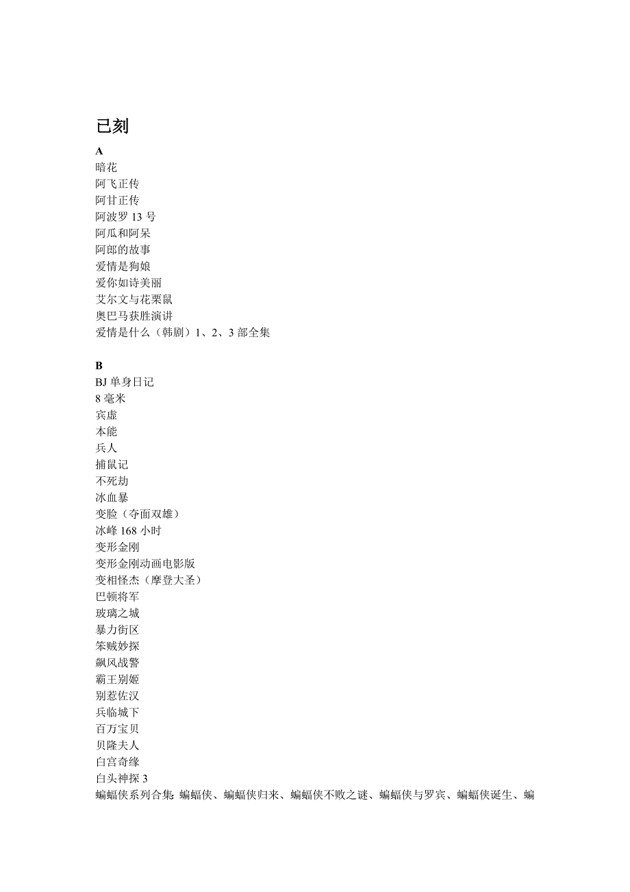 刻盘+原硬盘 电影目录_第1页