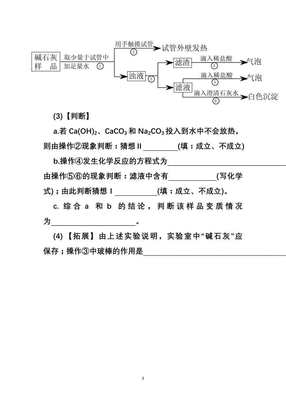 初中化学常见物质的变质问题的典型题_第5页