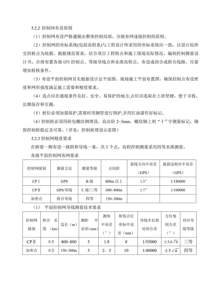 运煤专线工程大桥测量方案_第5页