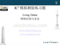 IC3 模拟测验练习-网络应用与安全ppt课件