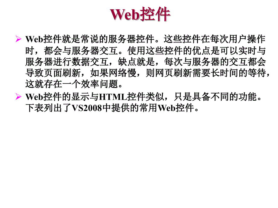 HTML控件和Web服务器控件ppt课件_第4页