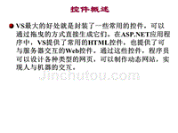 HTML控件和Web服务器控件ppt课件