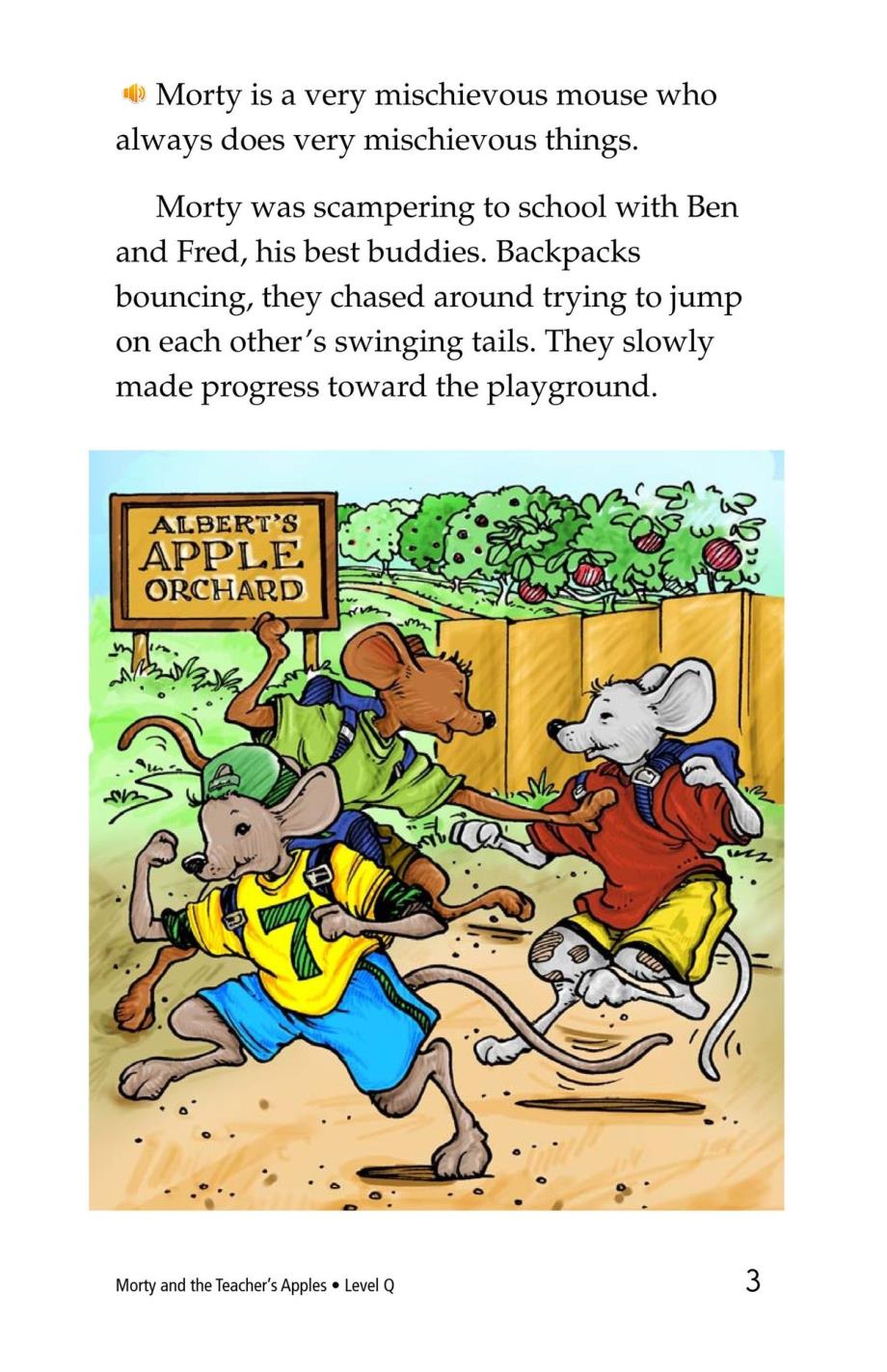 英语阅读读本-Morty and the Teacher's Apples_第3页