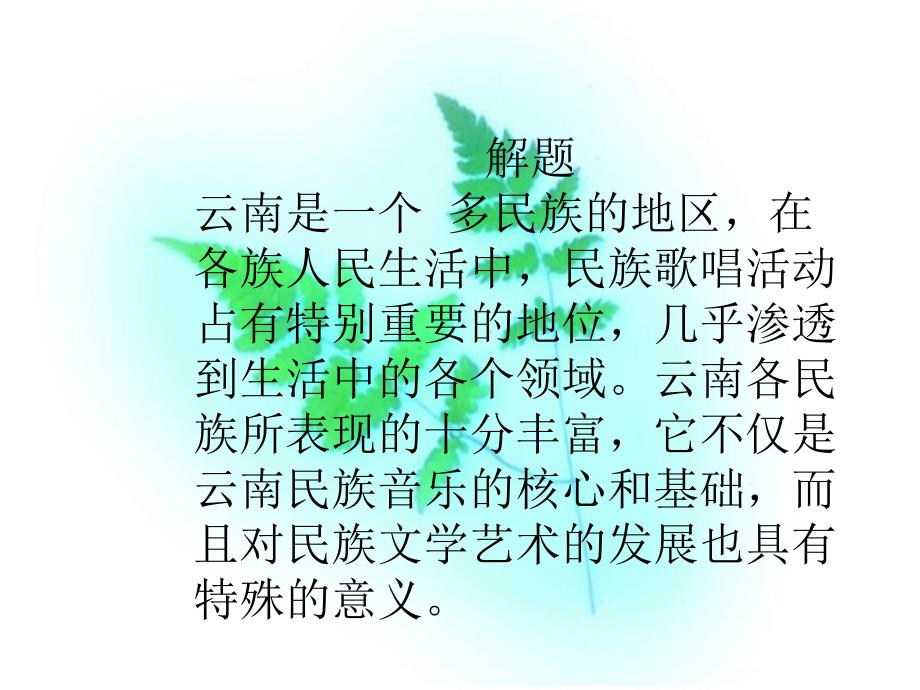 《云南的歌会》课件11_第2页