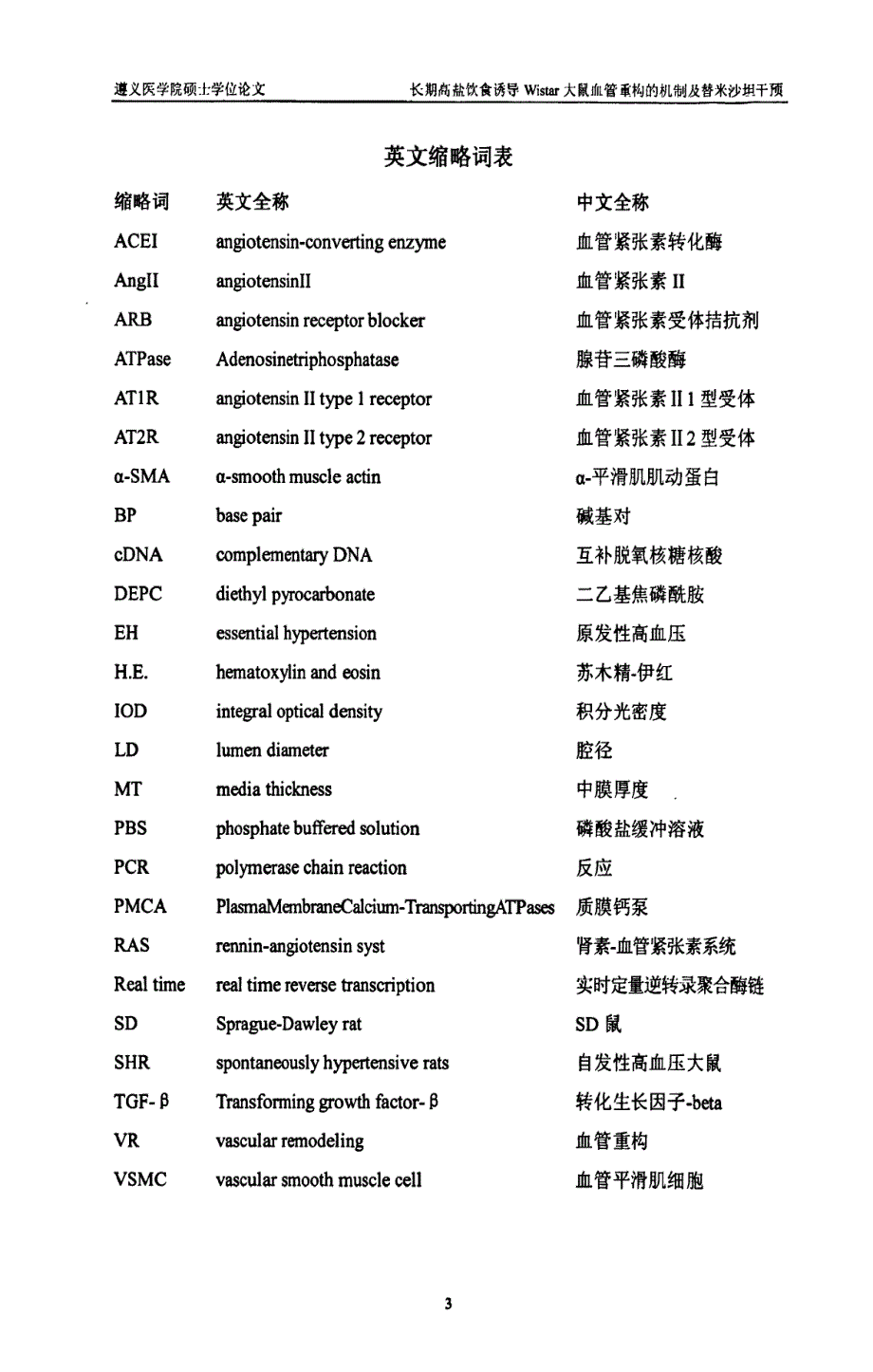 长期高盐饮食诱导Wistar大鼠血管重构的机制及替米沙坦干预论文_第4页