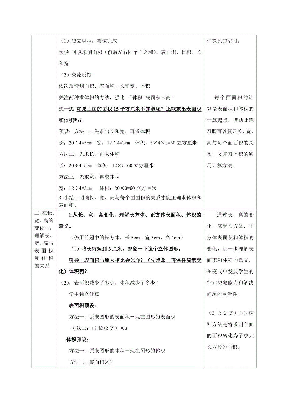 长方体、正方体表面积体积练习课设计_第2页