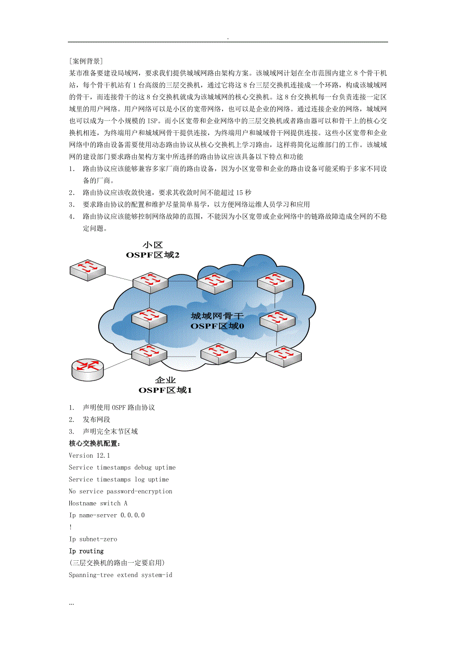 在中等规模路由网络中应用ospf路由协议配置_第1页