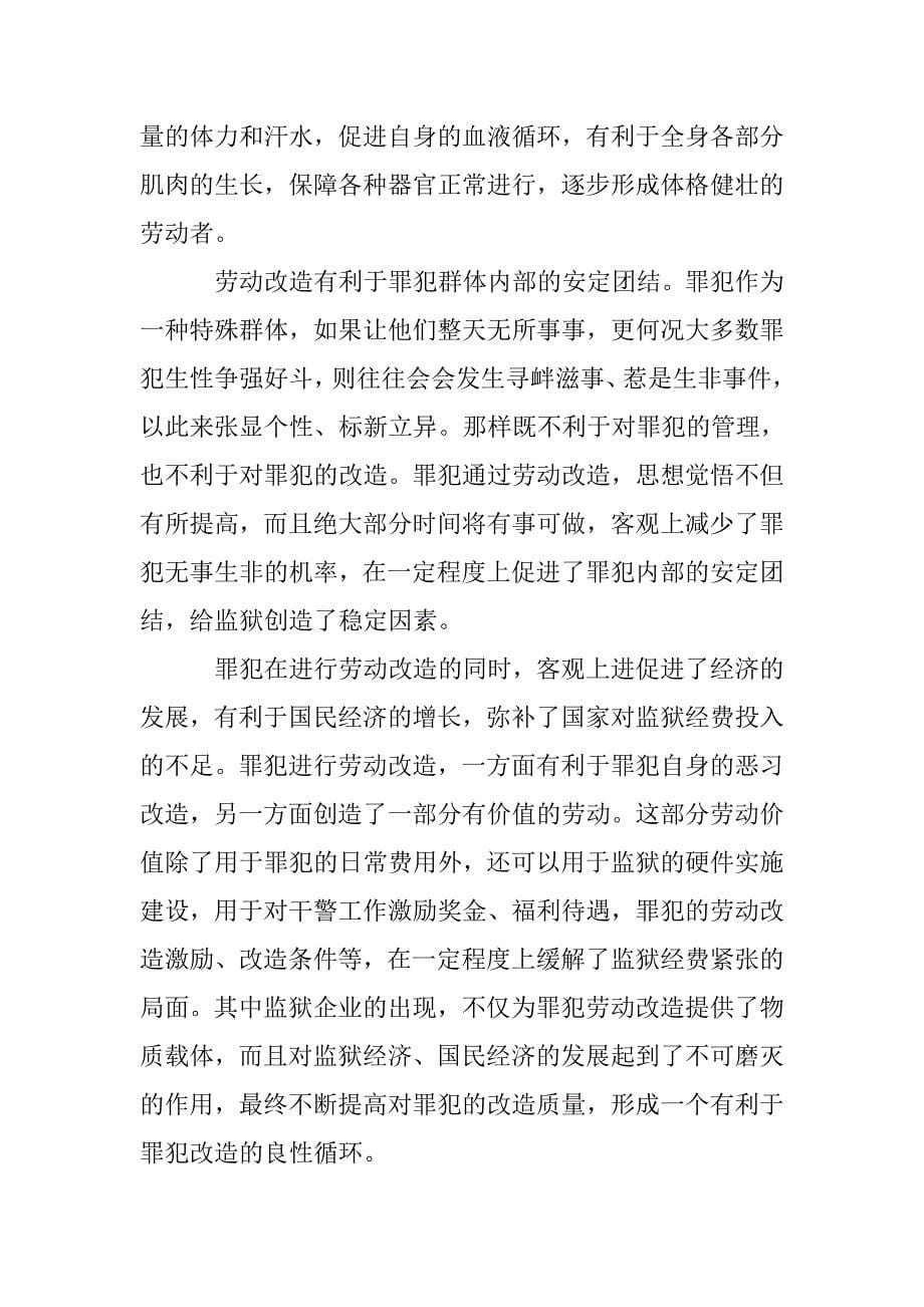 罪犯劳动改造管理探索论文 _第5页