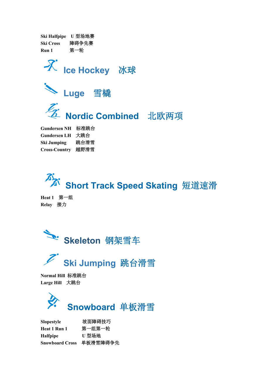 冬季奥运会英文中文标准版_第3页
