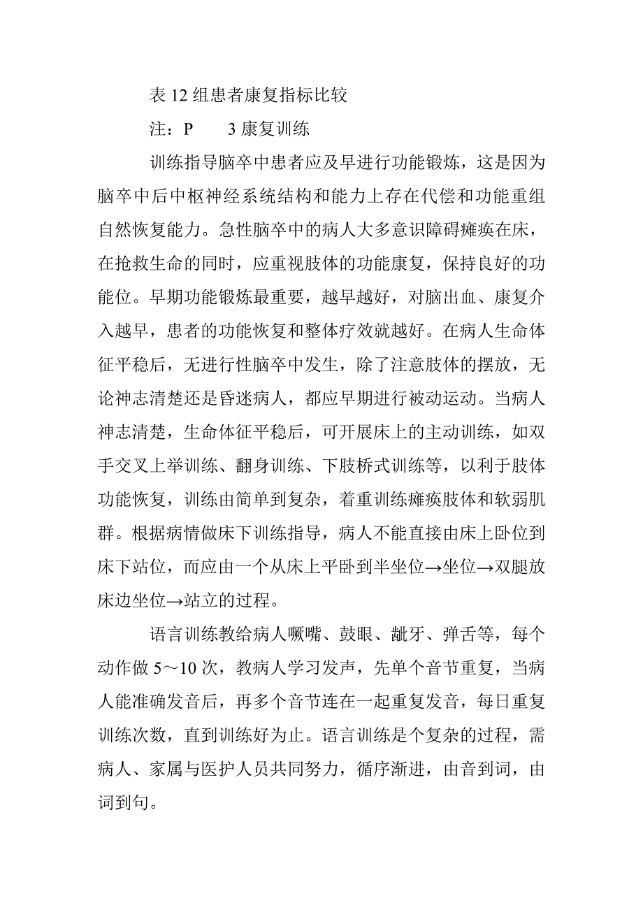 脑卒中患者的早期恢复护疗 _第2页