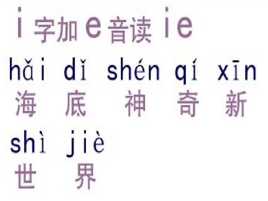 一年级上册《汉语拼音１１　ieüeer》ppt课件_第4页