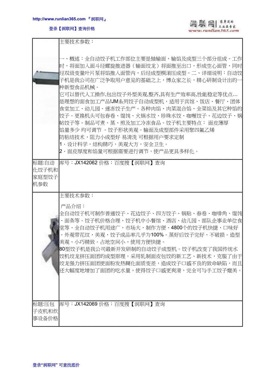 自动揉面机和全自动水饺成型机价格_第5页