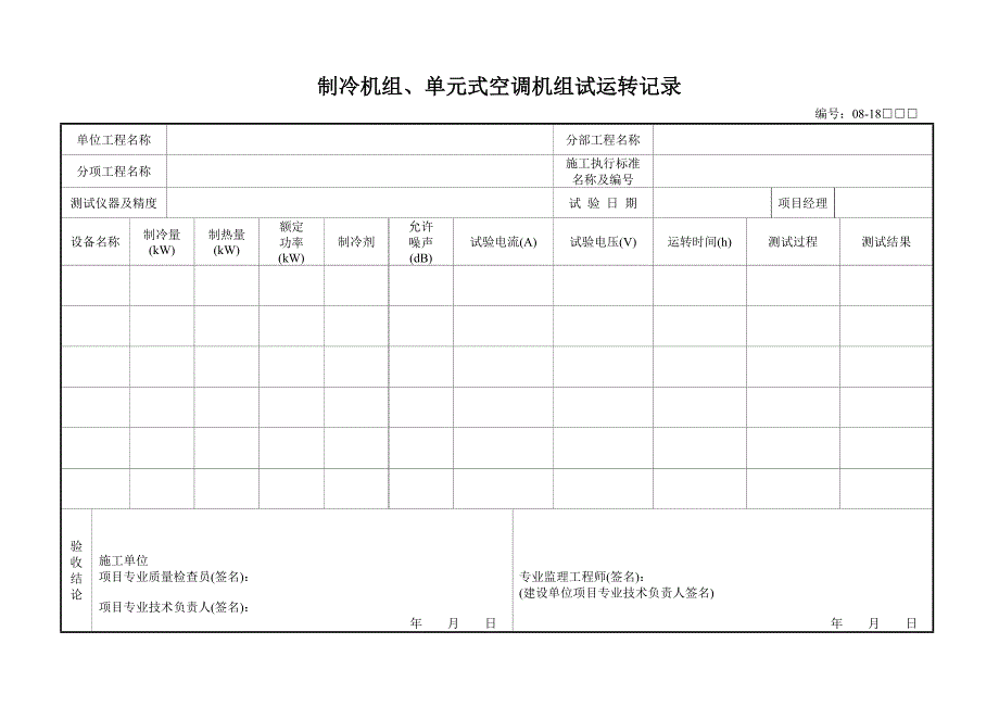 工程质量验收配套检查用表通风与空调分部_第2页