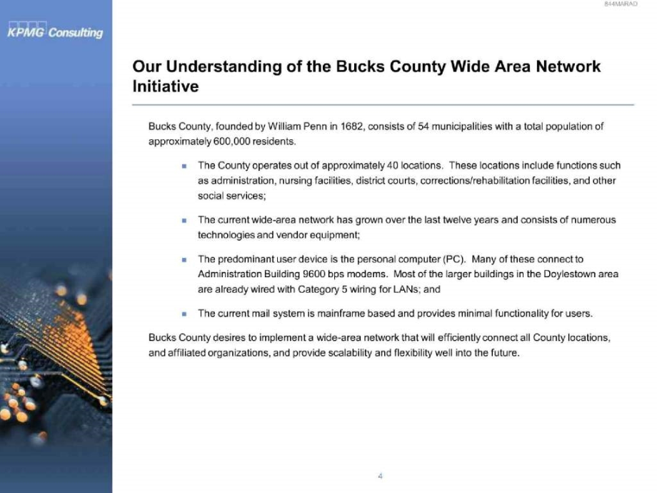 毕博—石油国际全套咨询County of Bucks Wide Area Network Implementation Project Proposal_第4页