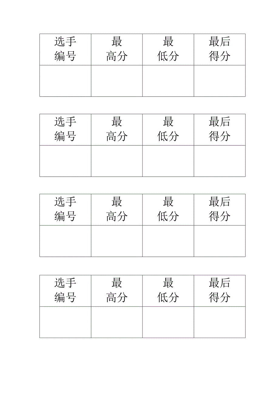 演讲比赛评分统计表_第1页