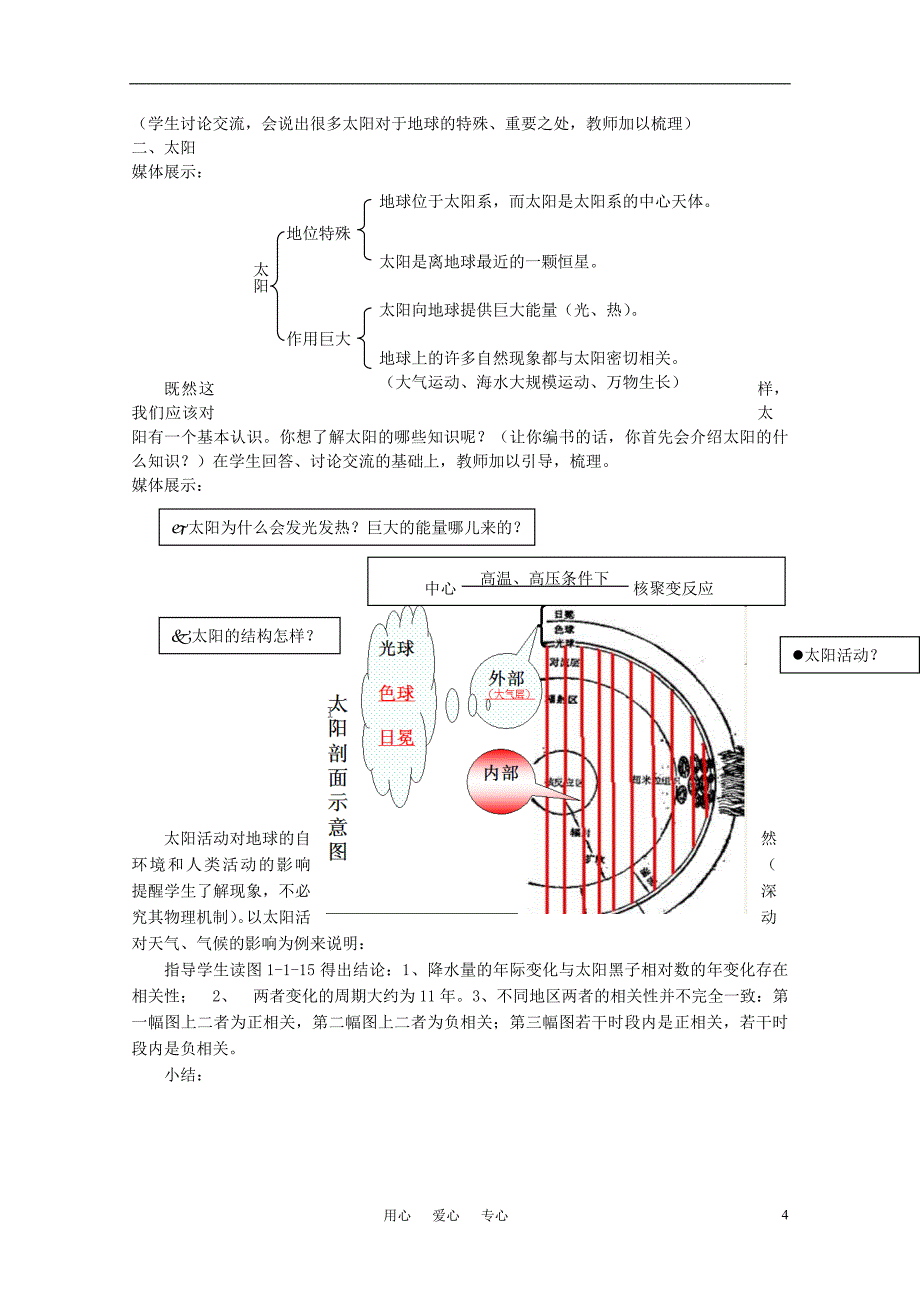 【精品教案】人教版高中地理必修1全册教案_第4页