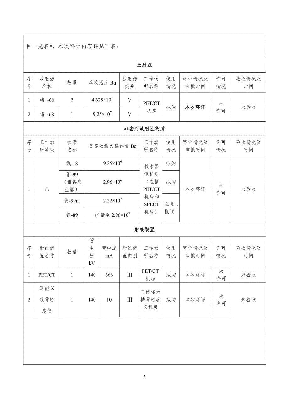 新建PETCT及迁建SPECT等项目环境影响报告表_第5页